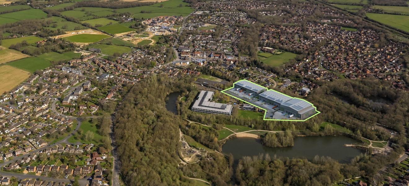 Aerial view of Audio Park location